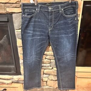 Stylish silver Jean company Blue‎ Jeans for Men. Size 40/30.